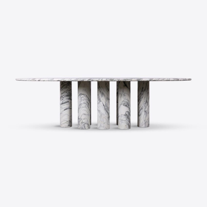 Olivaro Marble Dining Table – Arabescato