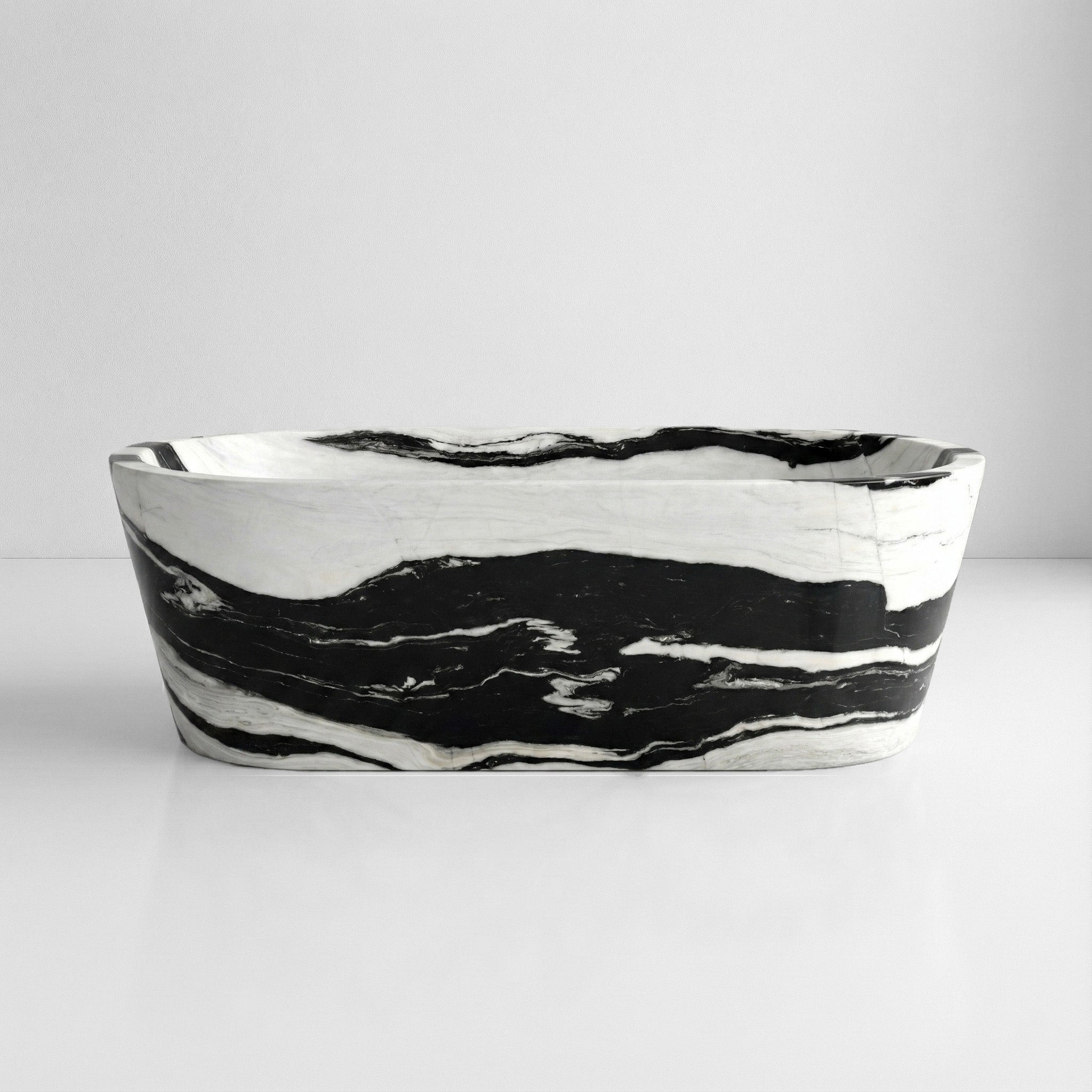 Panda Marble Freestanding Bathtub - Tapered by VORELLI