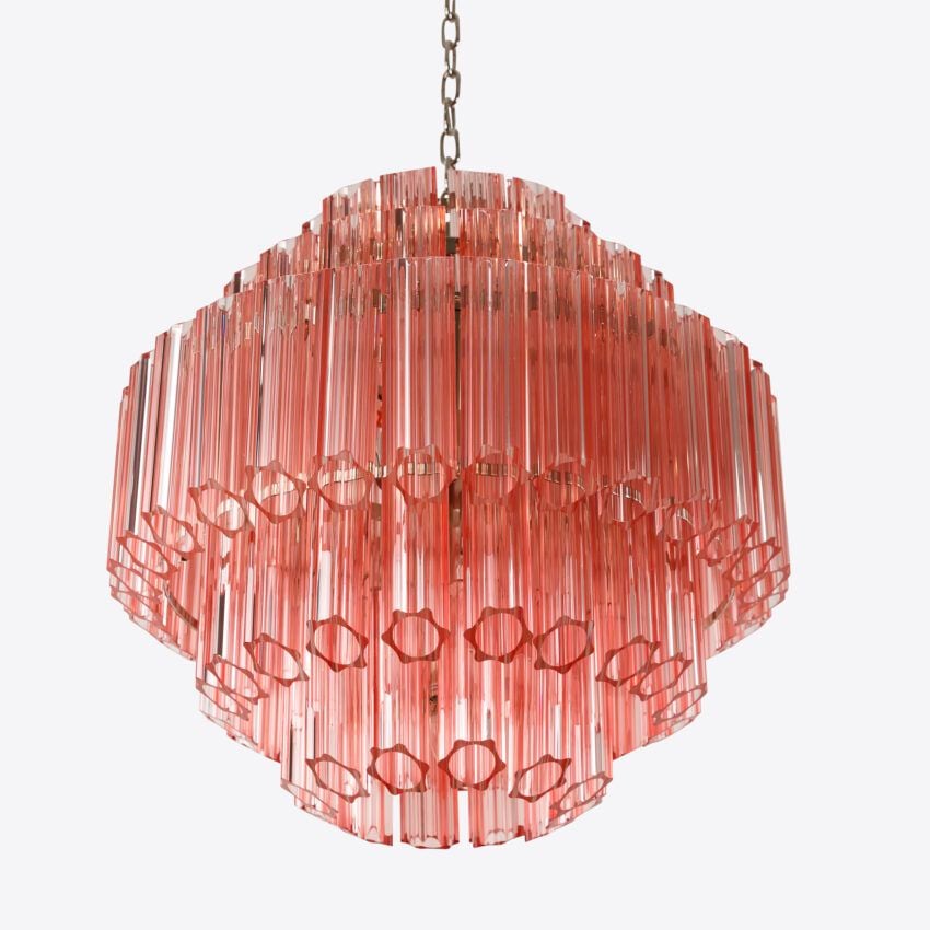 Pink Palermino Chandelier