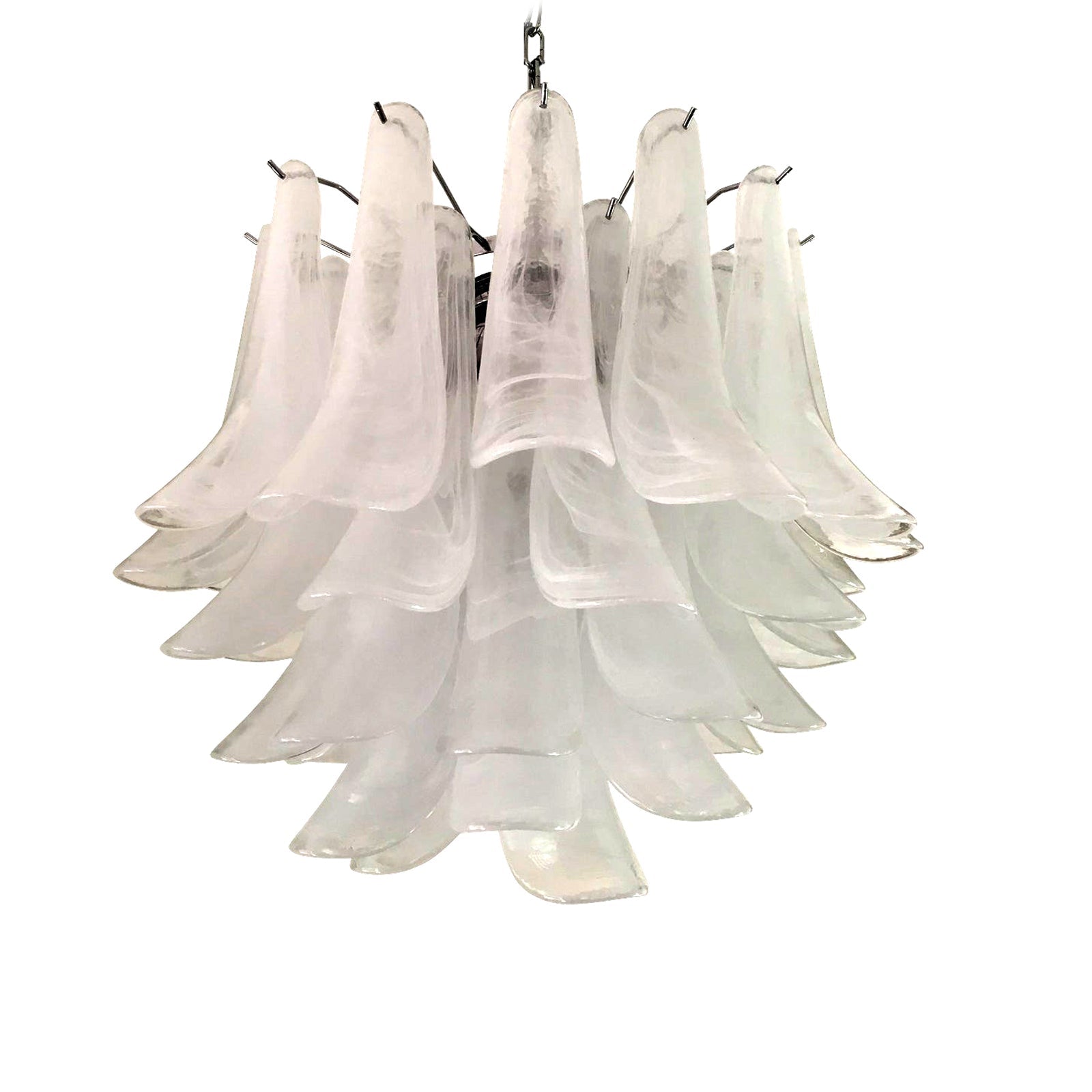 VORELLI Gilda Selle Murano Glass Circular Chandelier - Selle Murano Glass image 2