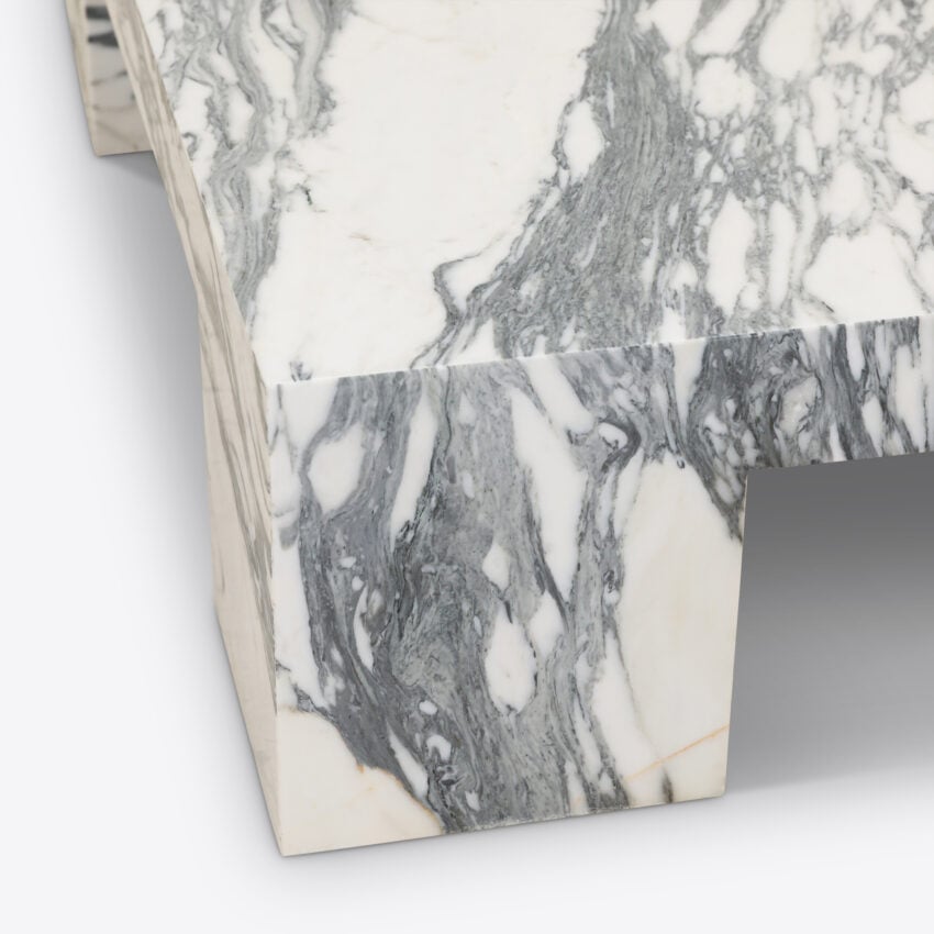 Sidriano Arabescato Marble Coffee Table