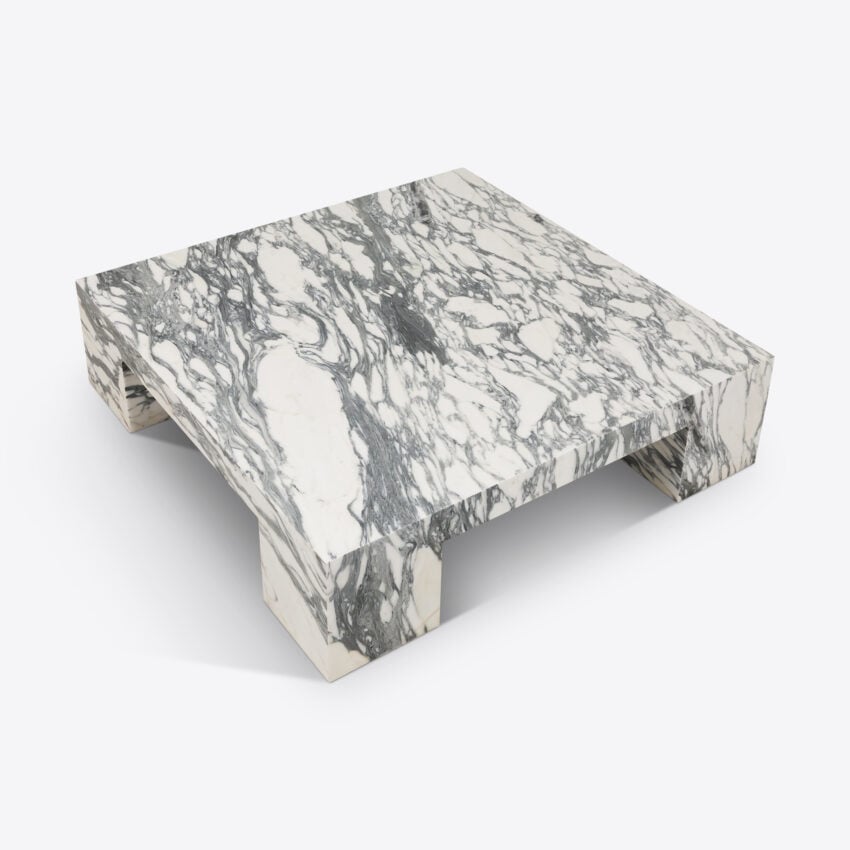 Sidriano Arabescato Marble Coffee Table