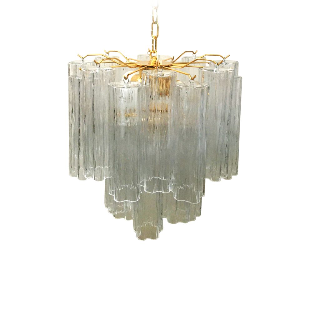 VORELLI Filomena Tronchi Murano Glass Circular Chandelier - Tronchi Murano Glass image 1