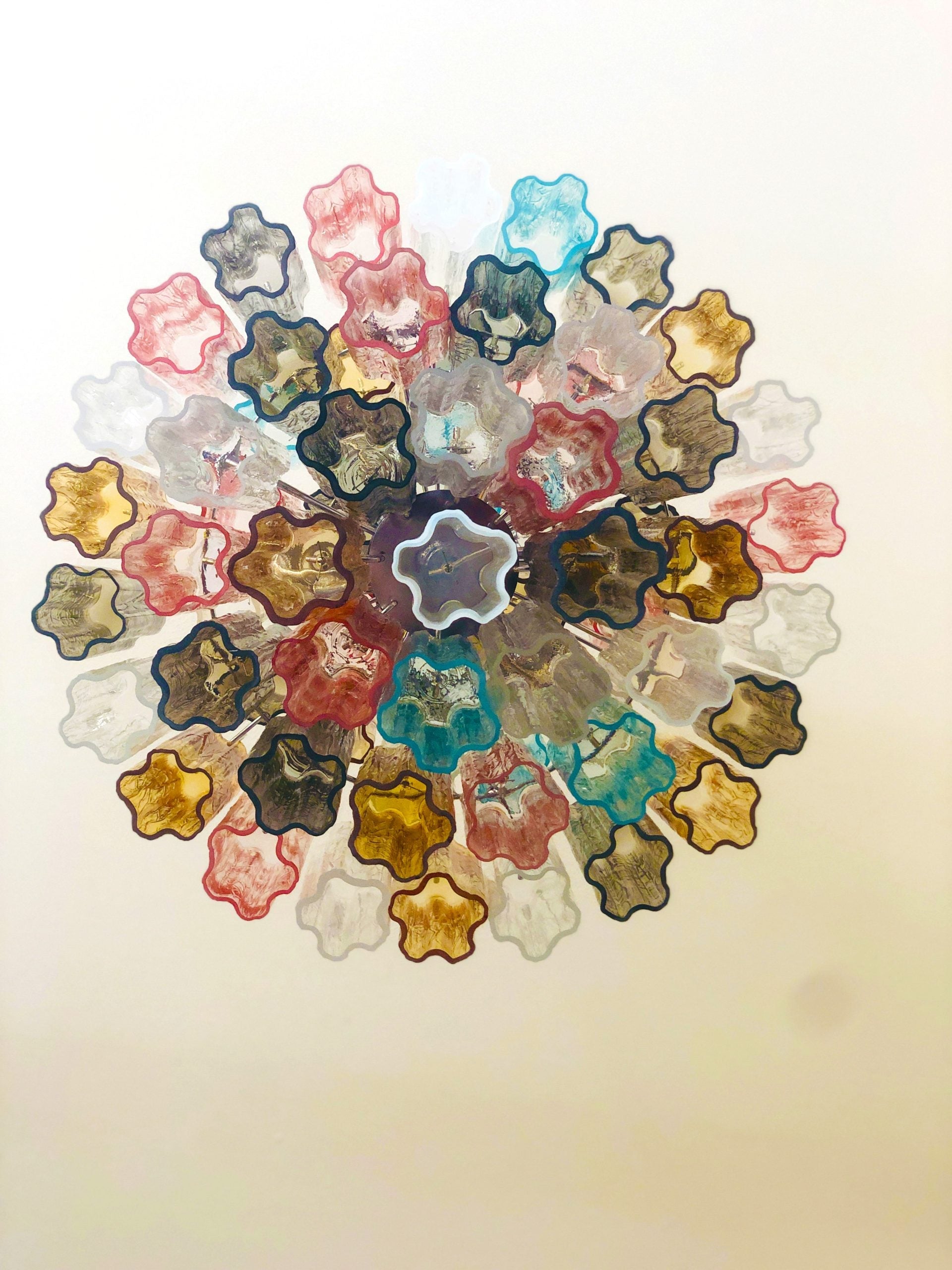 VORELLI Lorena Tronchi Murano Glass Staircase Chandelier - Tronchi Murano Glass image 6