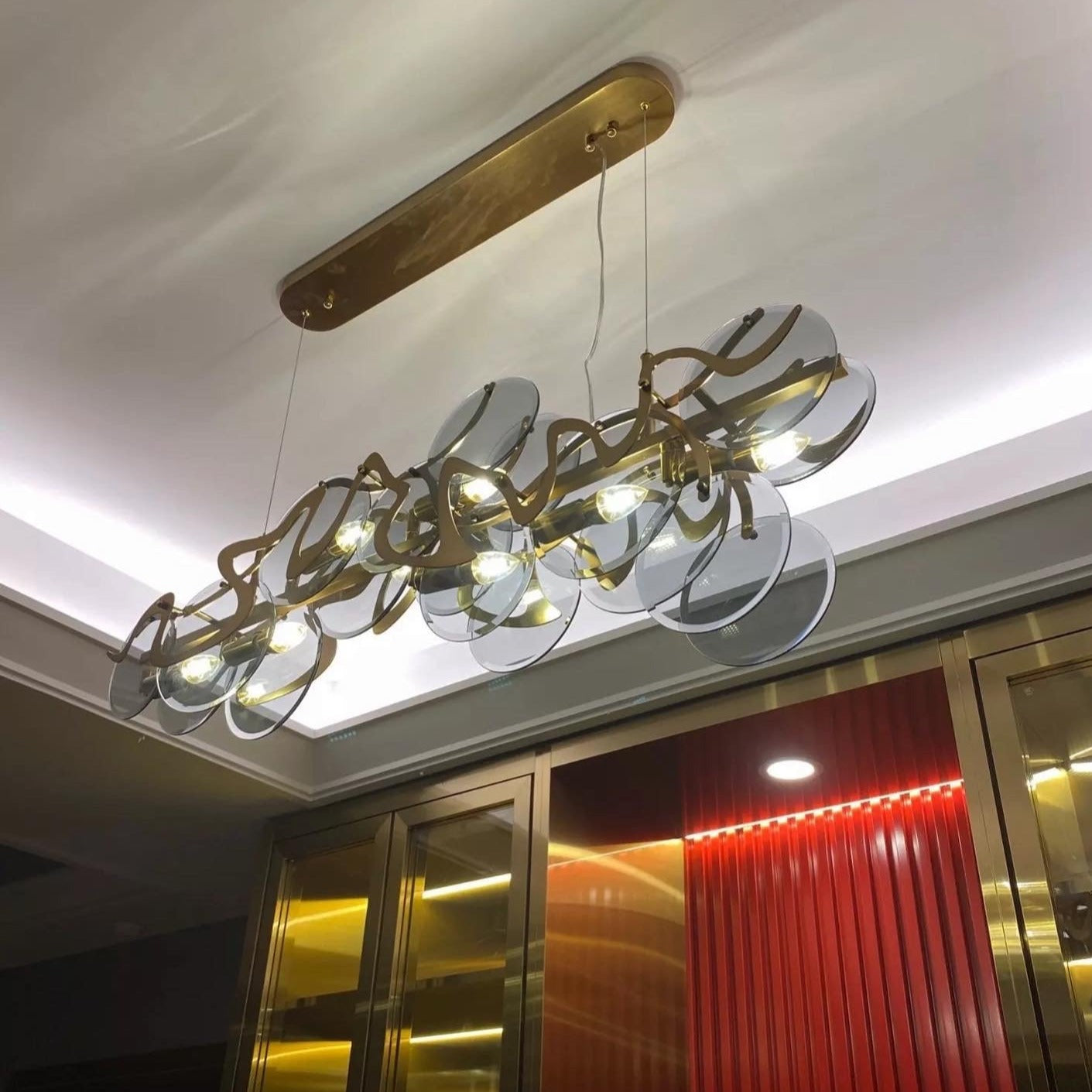 Valparaíso Cristóbal Rectangular Chandelier by VORELLI