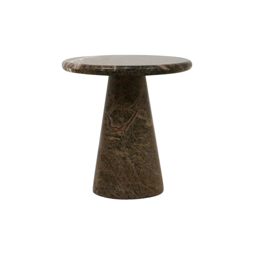 Veronese Forest Green Marble Side Table