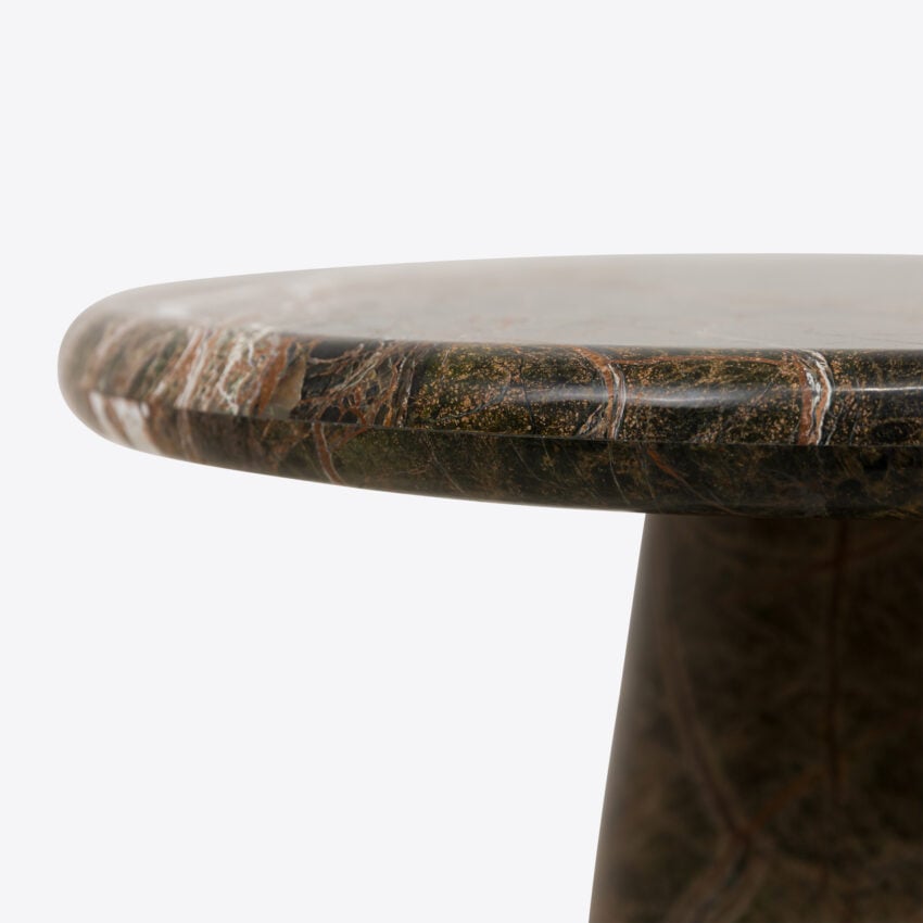Veronese Forest Green Marble Side Table