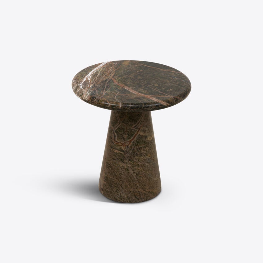 Veronese Forest Green Marble Side Table
