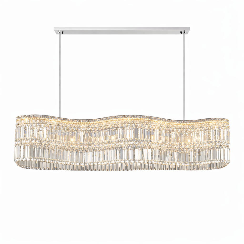 VORELLI Abruzzi Rectangular Chandelier II crystal lighting UAE