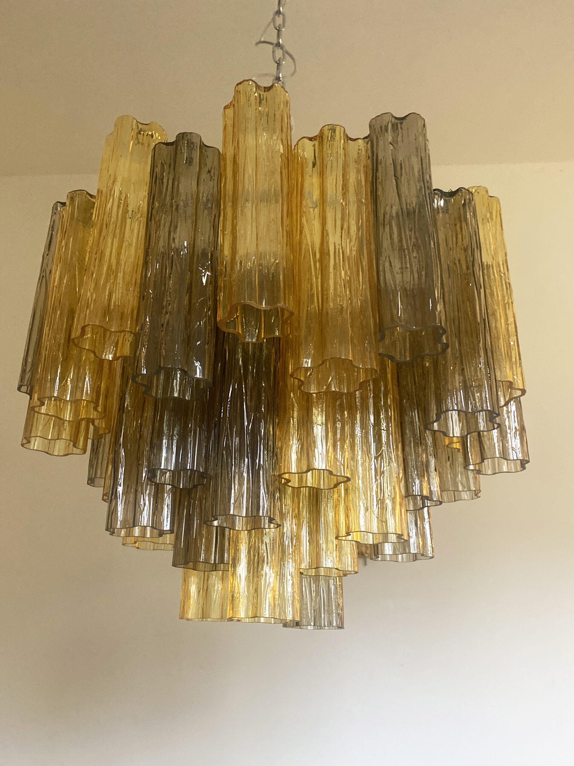 VORELLI Faenza Tronchi Murano Glass Circular Chandelier - Tronchi Murano Glass image 3