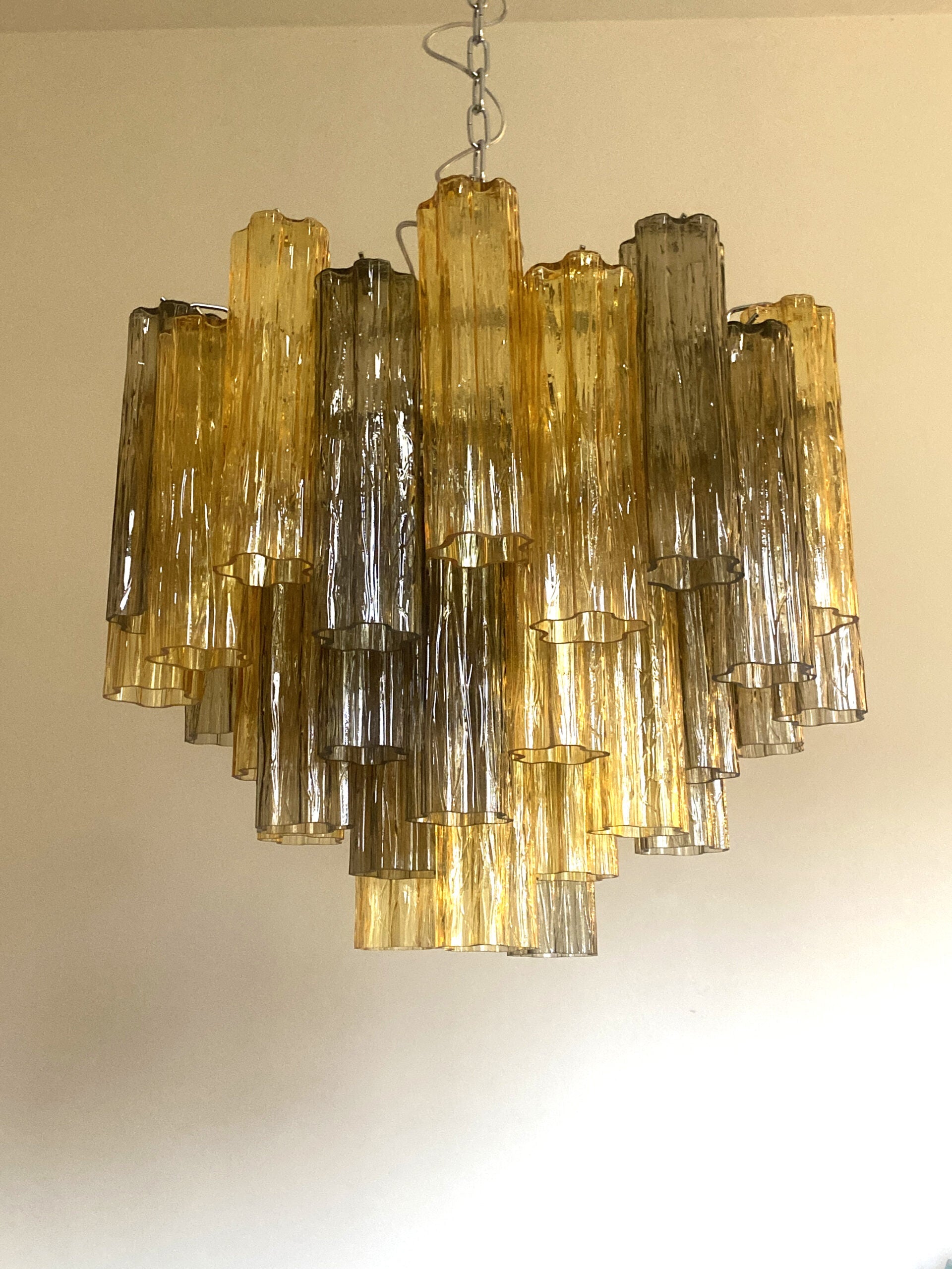 VORELLI Faenza Tronchi Murano Glass Circular Chandelier - Tronchi Murano Glass image 4