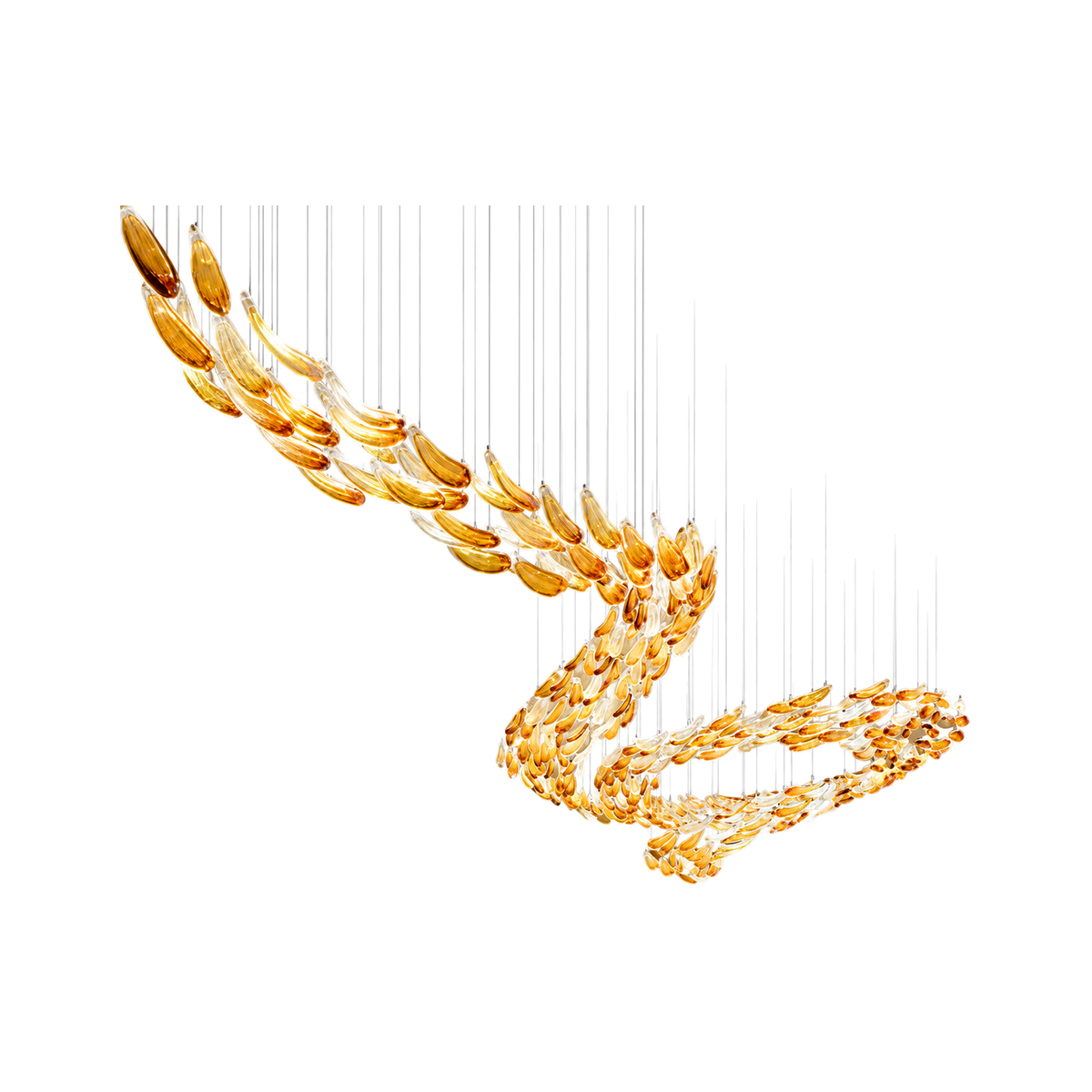 VORELLI® Molten Current Project Installation on a pure white background.