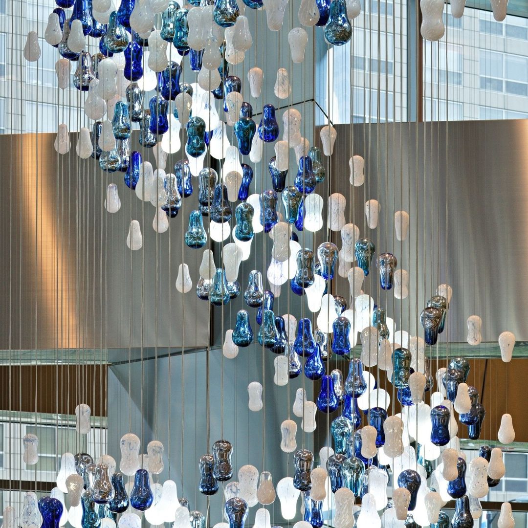 Small Blue Gourd Project Installation project lighting view 4