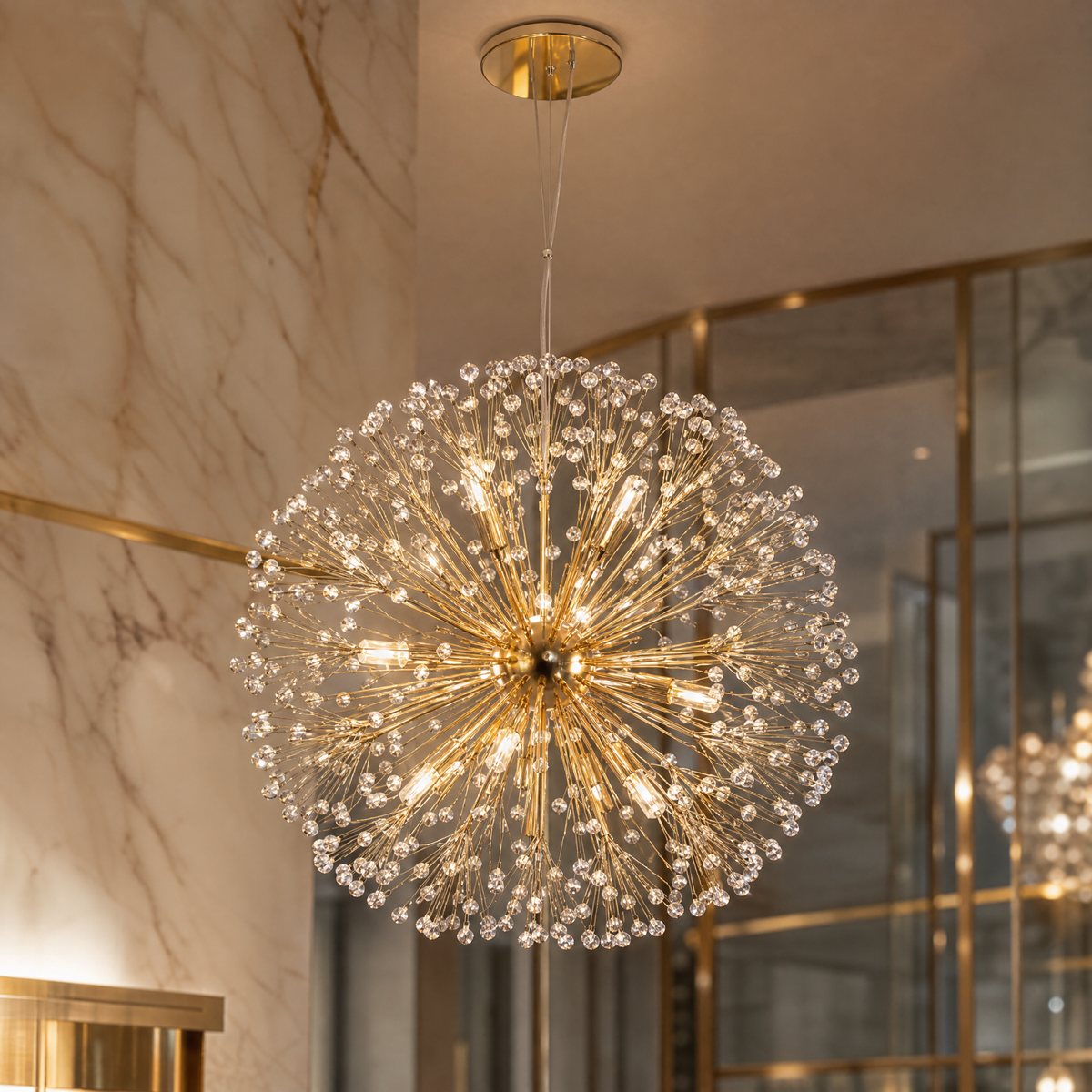 VORELLI® Kadupul Pendant, spherical starburst detail.