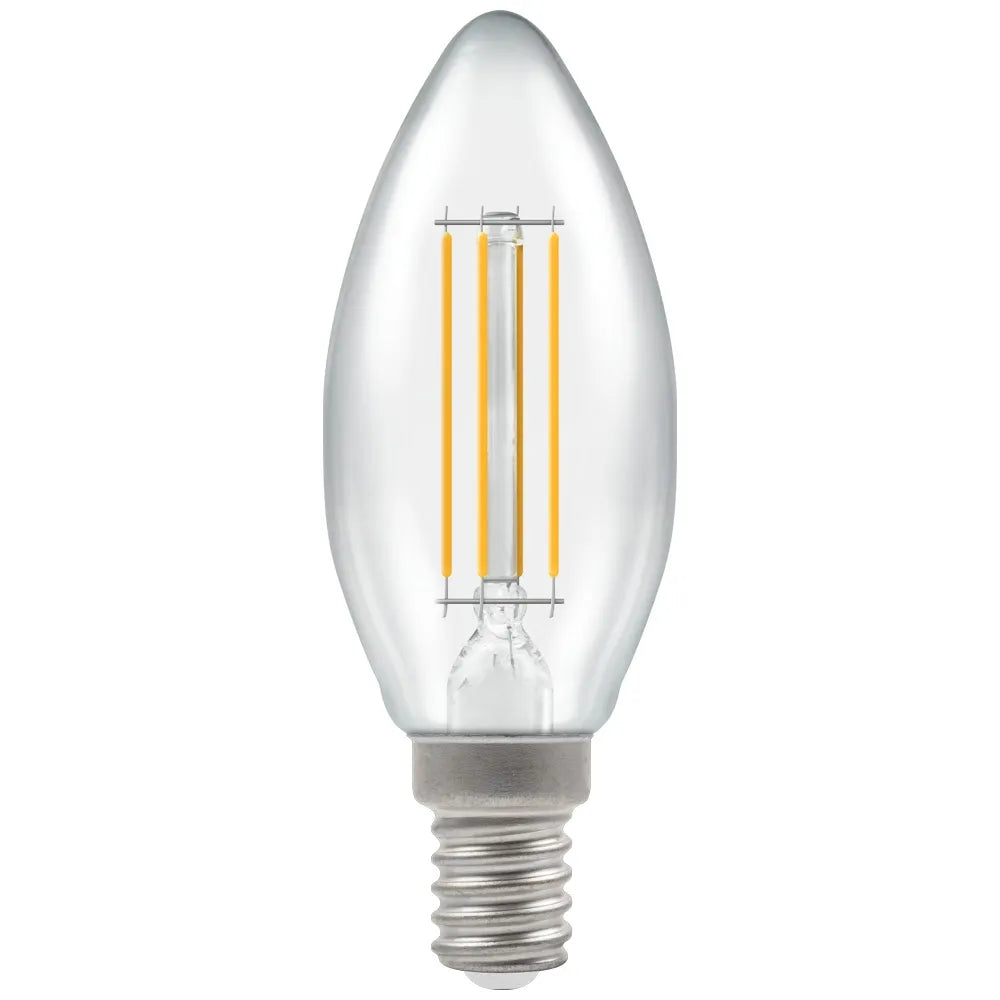 E14 LED Warm White 2700K Dimmable Bulb – Ideal for VORELLI® Wall Lights and Chandeliers.