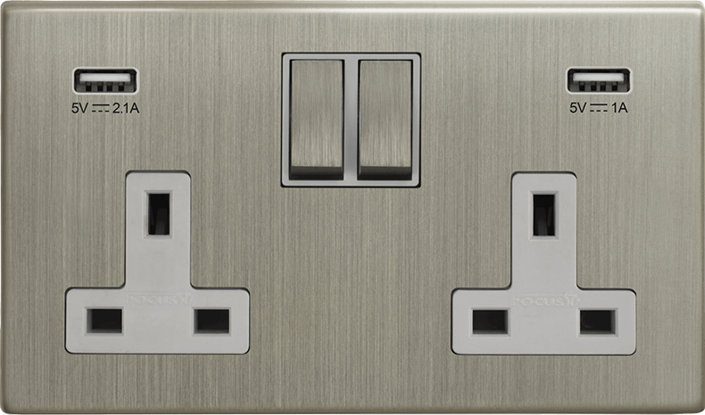 Morpheus Double Socket + USB architectural switches view 16