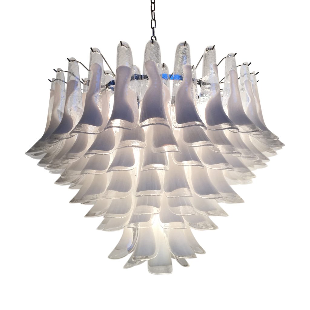 VORELLI Brescia Selle Murano Glass Staircase Chandelier - Selle Murano Glass image 1