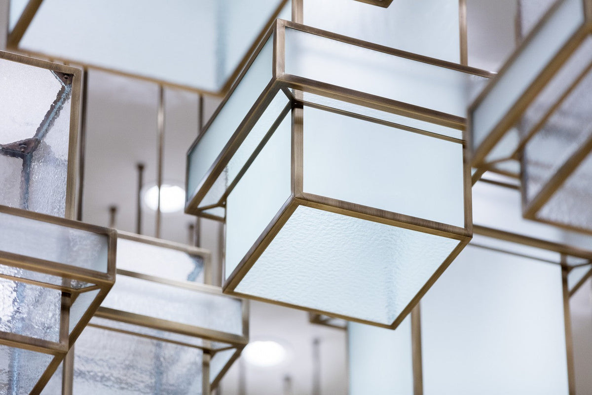 Geometric Acrylic Project Installation project lighting view 6