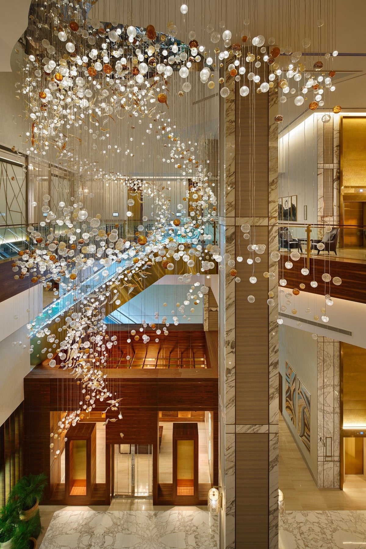Oversized Small Sphere Project Installation project lighting view 5