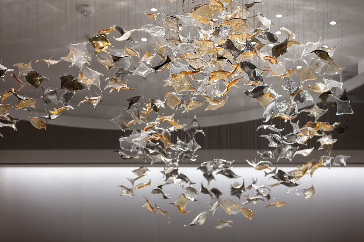 Manta Cascade Project Installation project lighting view 4