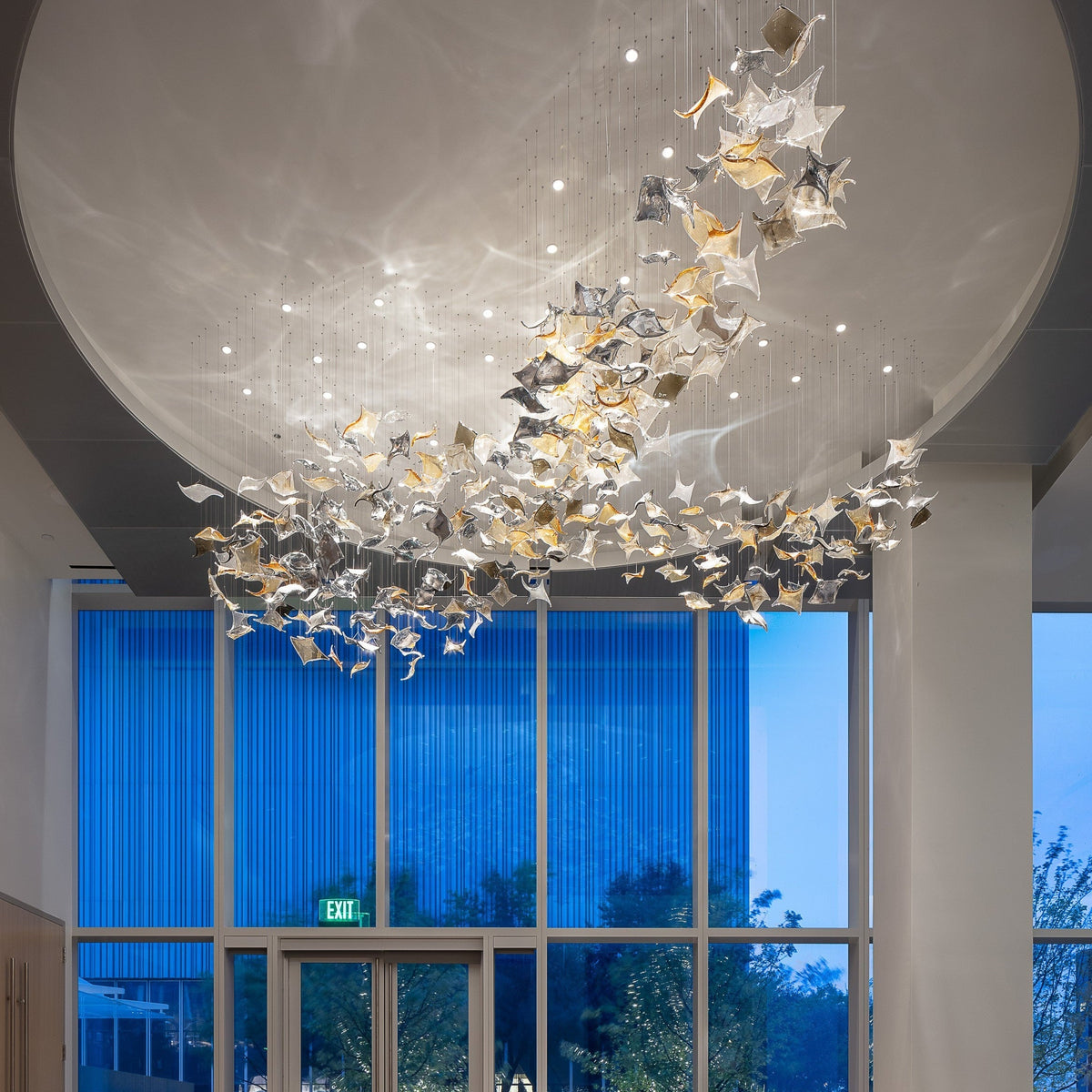 Manta Cascade Project Installation project lighting studio view
