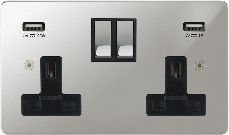 Ambassador Classic Double Socket + USB architectural switches view 10
