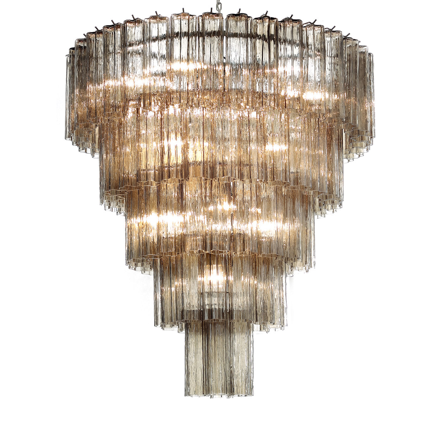 VORELLI Erminia Tronchi Murano Glass Staircase Chandelier - Tronchi Murano Glass image 2