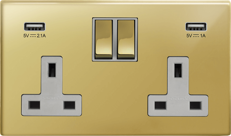 Morpheus Double Socket + USB architectural switches view 10