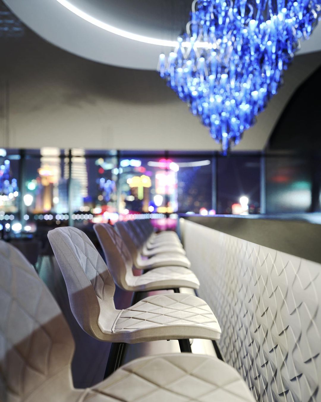 Open Glass Droplet Project Installation architectural lighting view 3