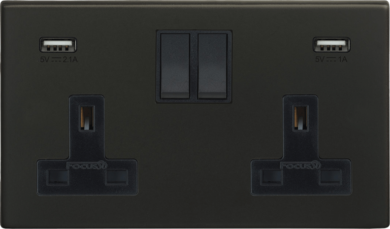 Morpheus Double Socket + USB architectural switches view 7