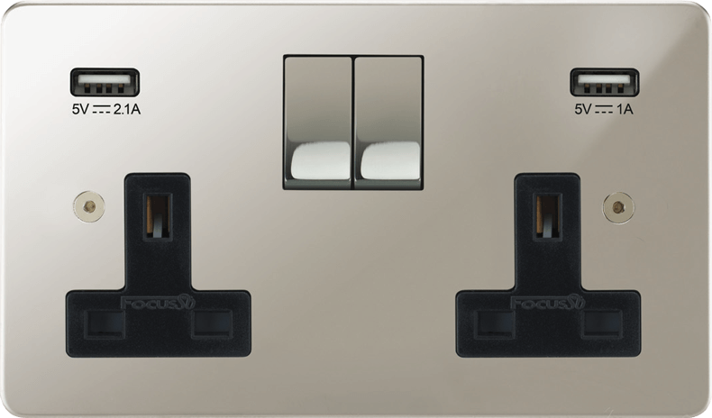 Horizon Classic Double Socket + USB architectural switches view 11