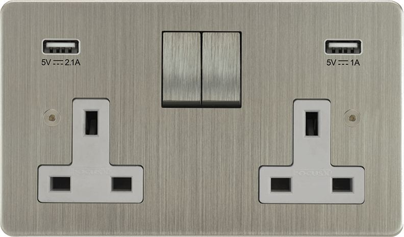 Horizon Classic Double Socket + USB architectural switches view 16