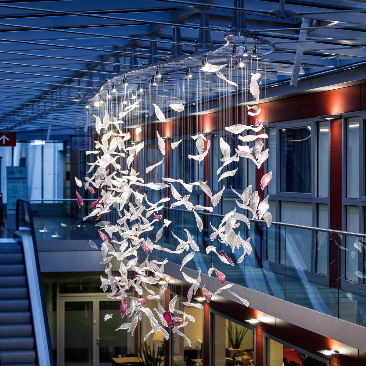 Petal Cascade Project Installation project lighting studio view