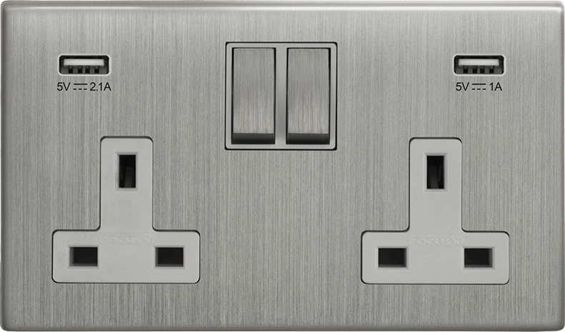 Morpheus Double Socket + USB architectural switches view 15