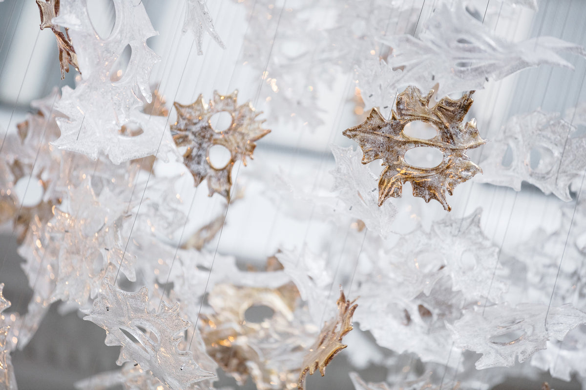 Irregular Maple Leaf Project Installation project lighting view 5