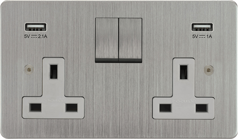 Horizon Classic Double Socket + USB architectural switches view 15