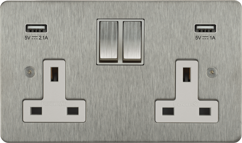 Ambassador Classic Double Socket + USB architectural switches view 16