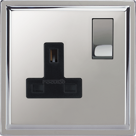Belgravia Single Socket architectural switches view 8