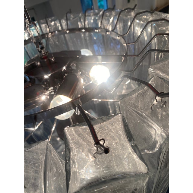 VORELLI Amalia Squares Murano Glass Staircase Chandelier - Squares Murano Glass image 7