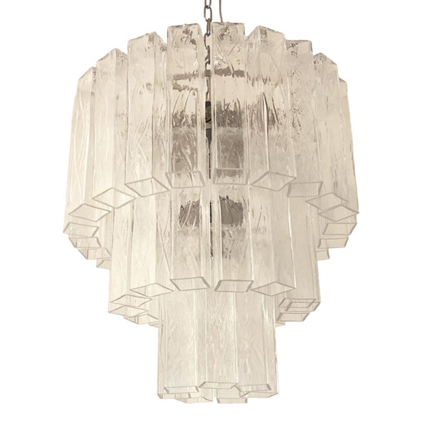 VORELLI Amalia Squares Murano Glass Staircase Chandelier - Squares Murano Glass image 2