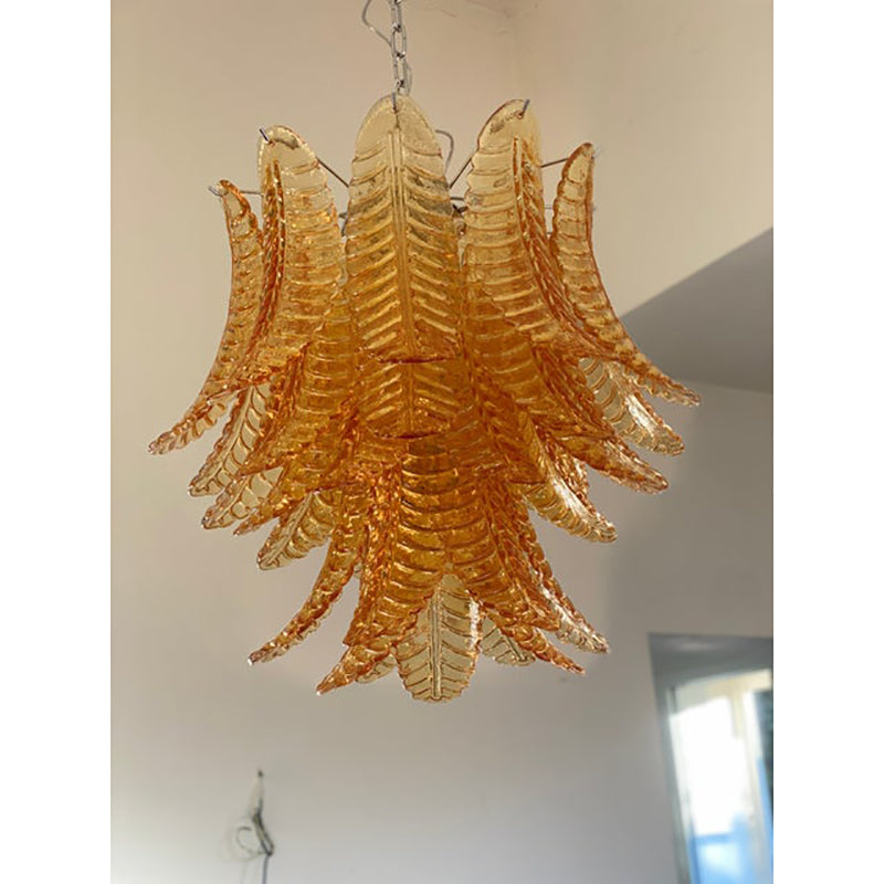 VORELLI Iolanda Felci Murano Glass Staircase Chandelier - Felci Murano Glass image 2