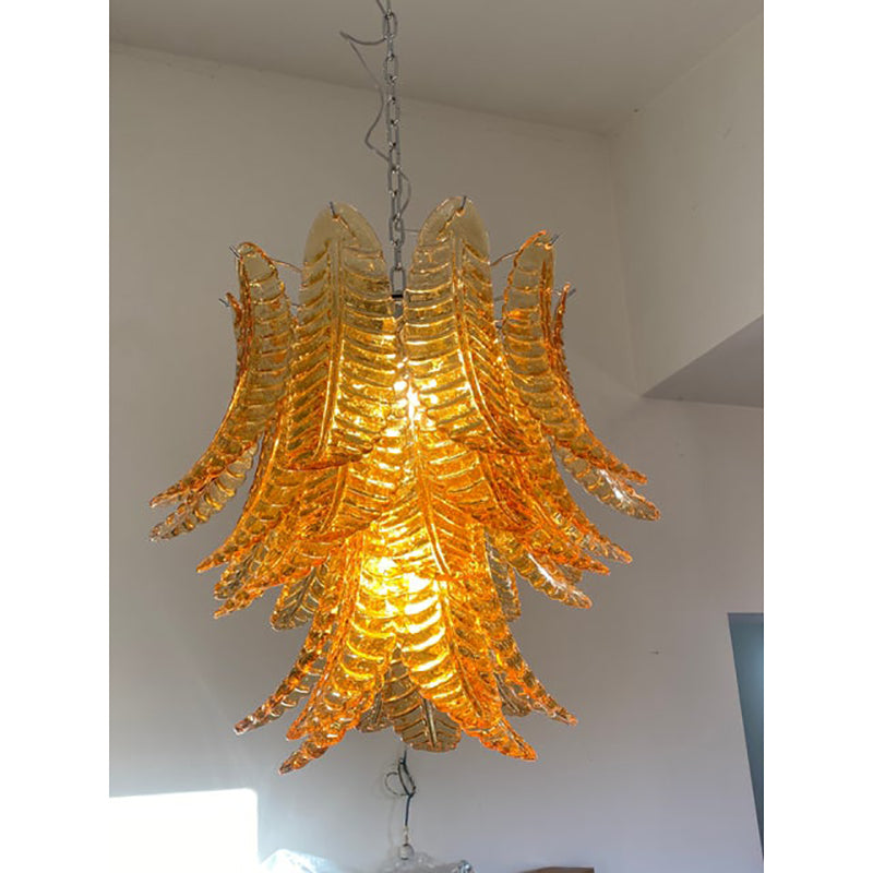 VORELLI Iolanda Felci Murano Glass Staircase Chandelier - Felci Murano Glass image 8