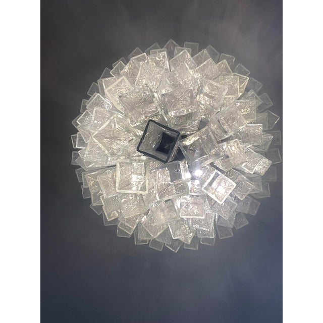 VORELLI Brisighella Squares Murano Glass Staircase Chandelier - Squares Murano Glass image 7