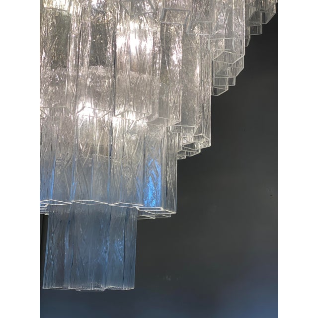 VORELLI Brisighella Squares Murano Glass Staircase Chandelier - Squares Murano Glass image 8