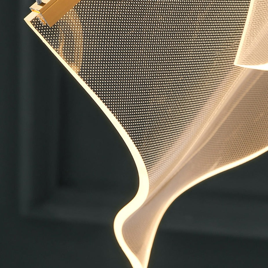 Fluente LED acrylic pendant chandelier close-up detail