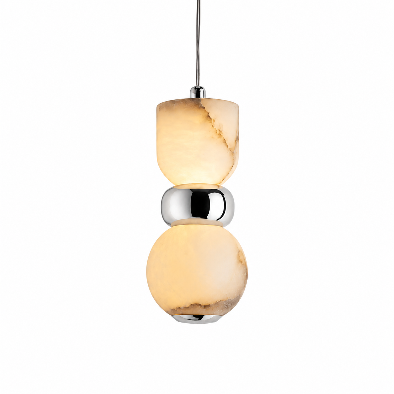 Forma Marble Pendant Light by VORELLI