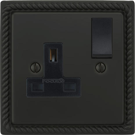 Georgian Single Socket architectural switches view 5