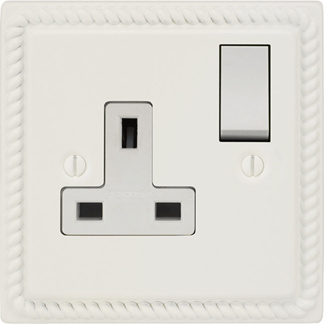 Georgian Single Socket architectural switches view 6