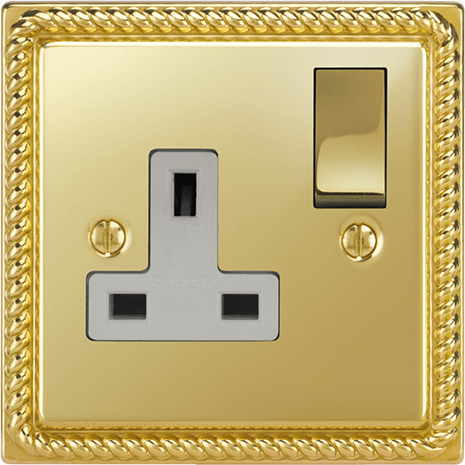 Georgian Single Socket architectural switches view 7