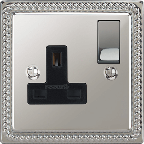 Georgian Single Socket architectural switches view 8